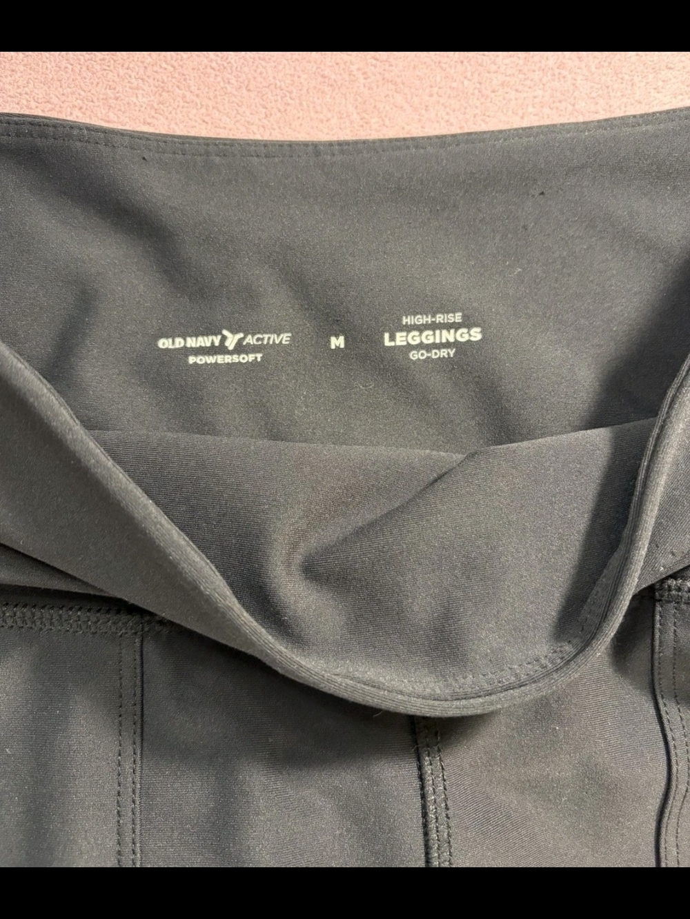 Lot Of 2 Old Navy Black & Olive High-Waist Cargo Leggings - Picture 4 of 7